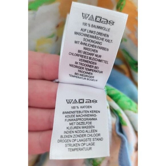 Cynthia Rowley Women's tee Size 2X 100% cotton Short Sleeve Greek Island Print - Picture 10 of 10